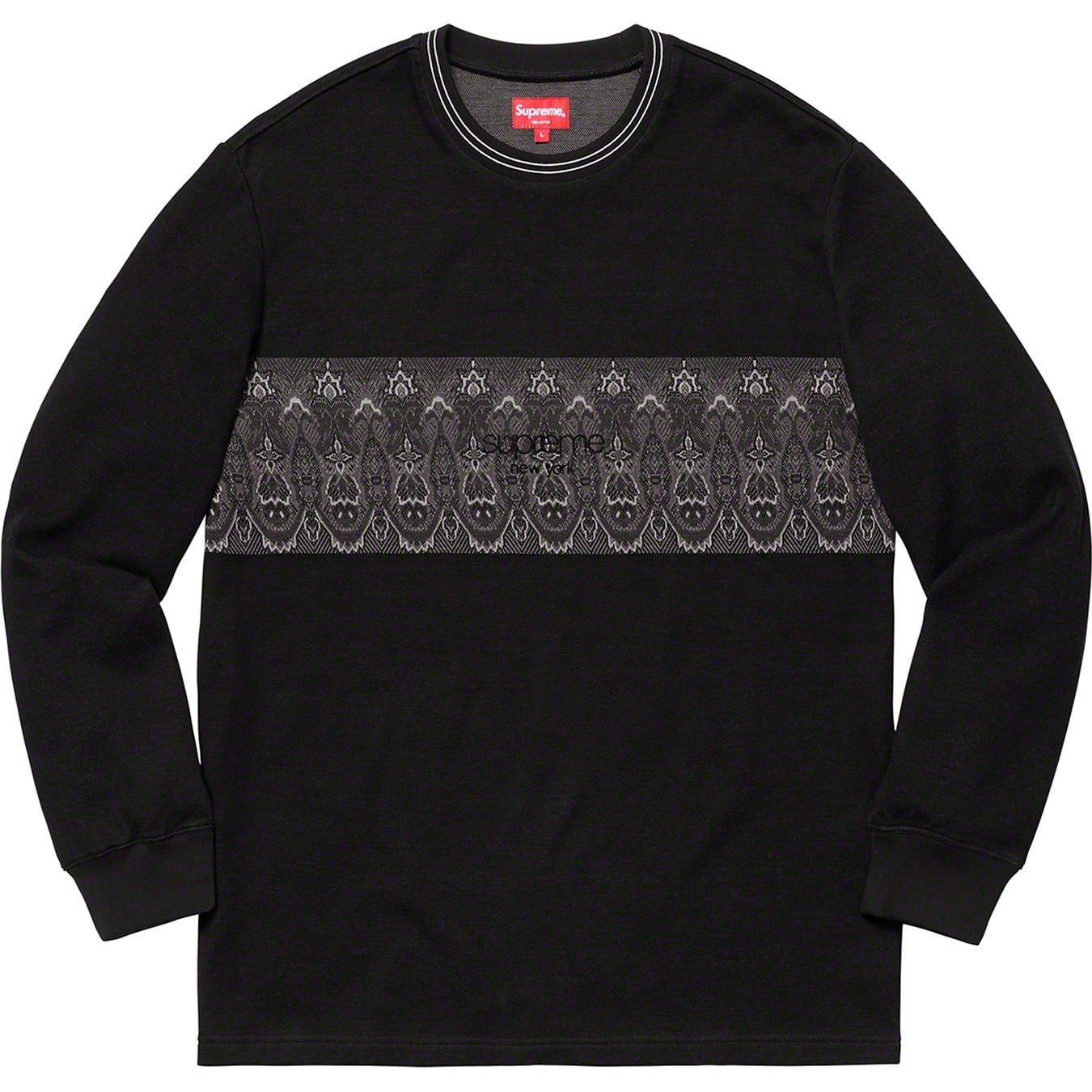 Paisley Stripe L/S Top view 5